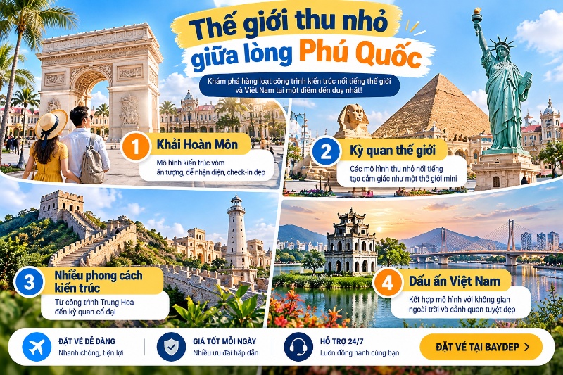 công viên Kỳ Quan Đà Nẵng với các mô hình thu nhỏ