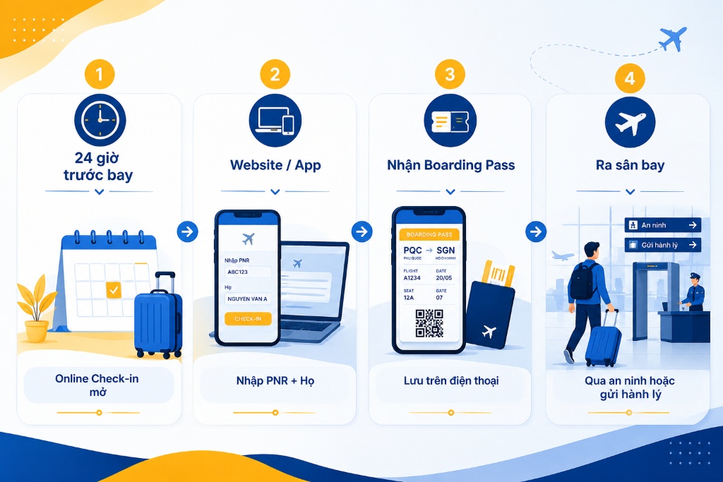 Check in Sun Phu Quoc Airways: hướng dẫn làm thủ tục dễ hiểu