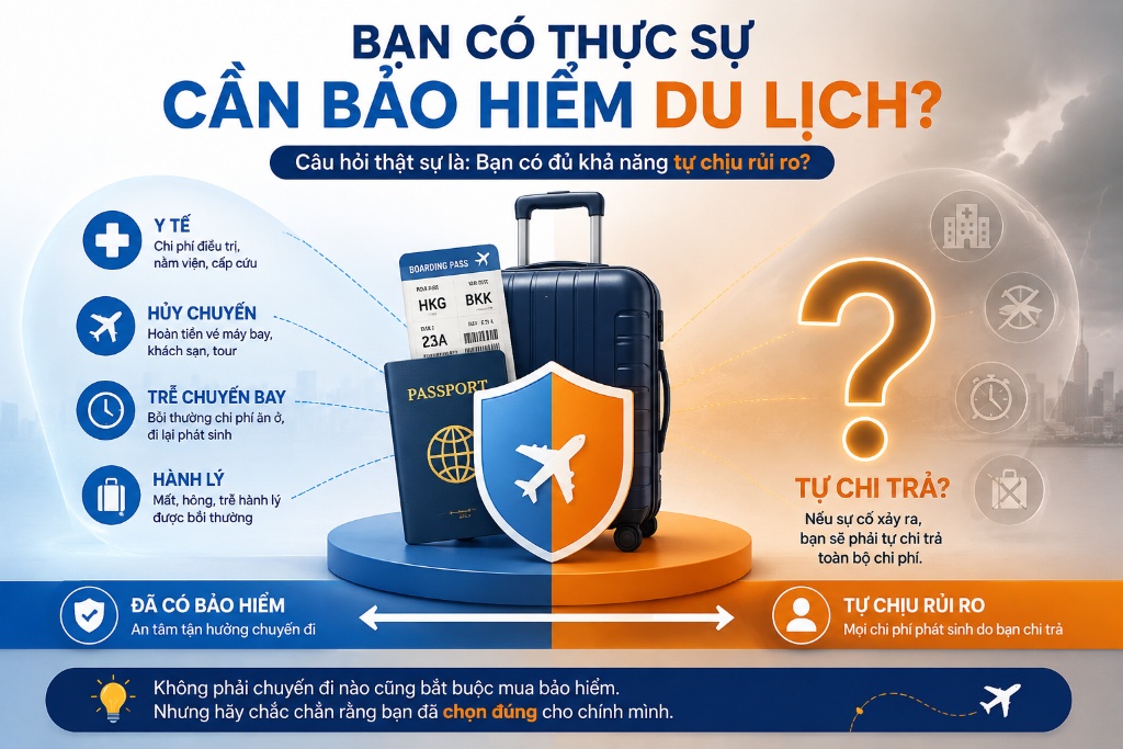 bảo hiểm du lịch có cần thiết không trước chuyến bay quốc tế