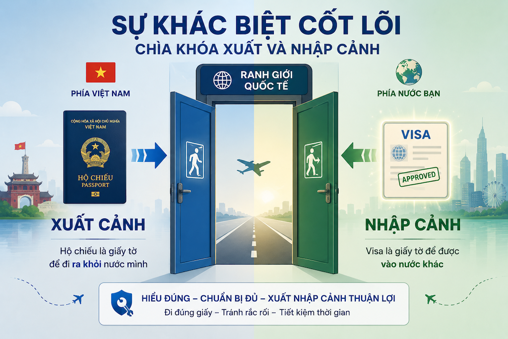 Đi nước ngoài cần hộ chiếu hay visa? Phân biệt rõ để không lỡ chuyến bay