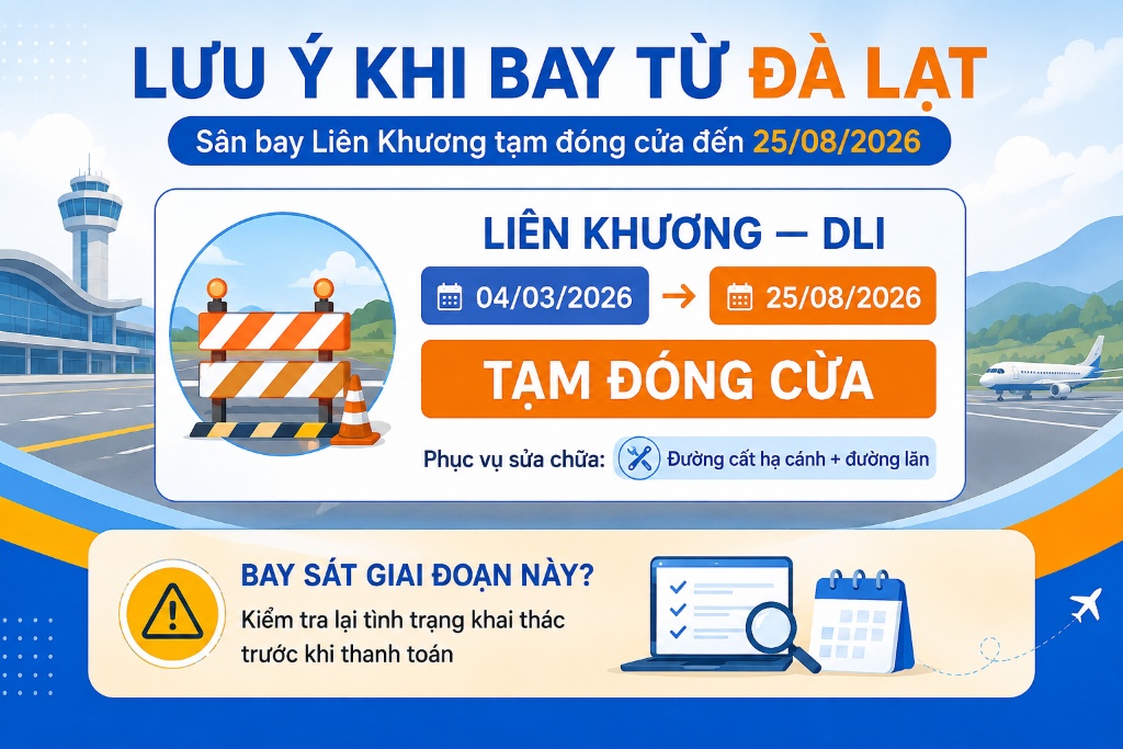 hai hãng bay khai thác hành trình từ Liên Khương đến Tân Sơn Nhất