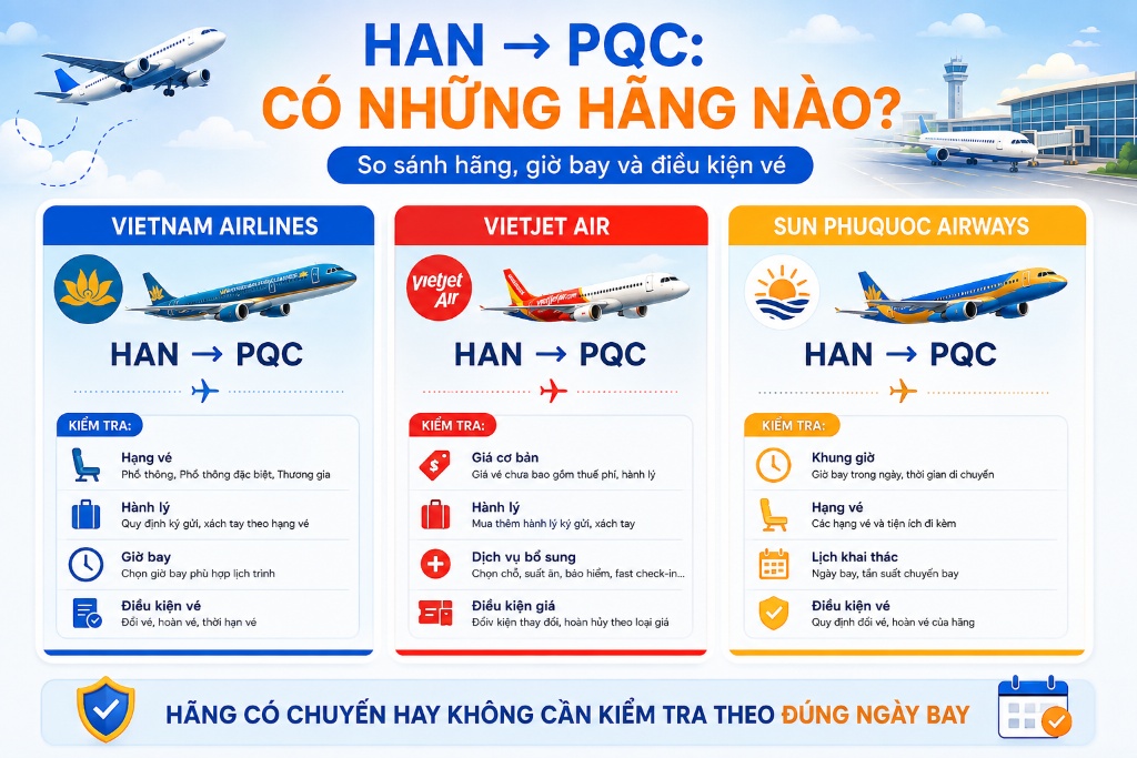 hành khách kiểm tra hành lý trước chuyến bay Phú Quốc