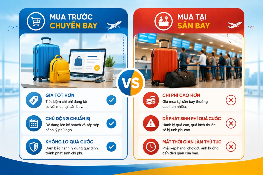 vali xách tay được đo kích thước trước chuyến bay