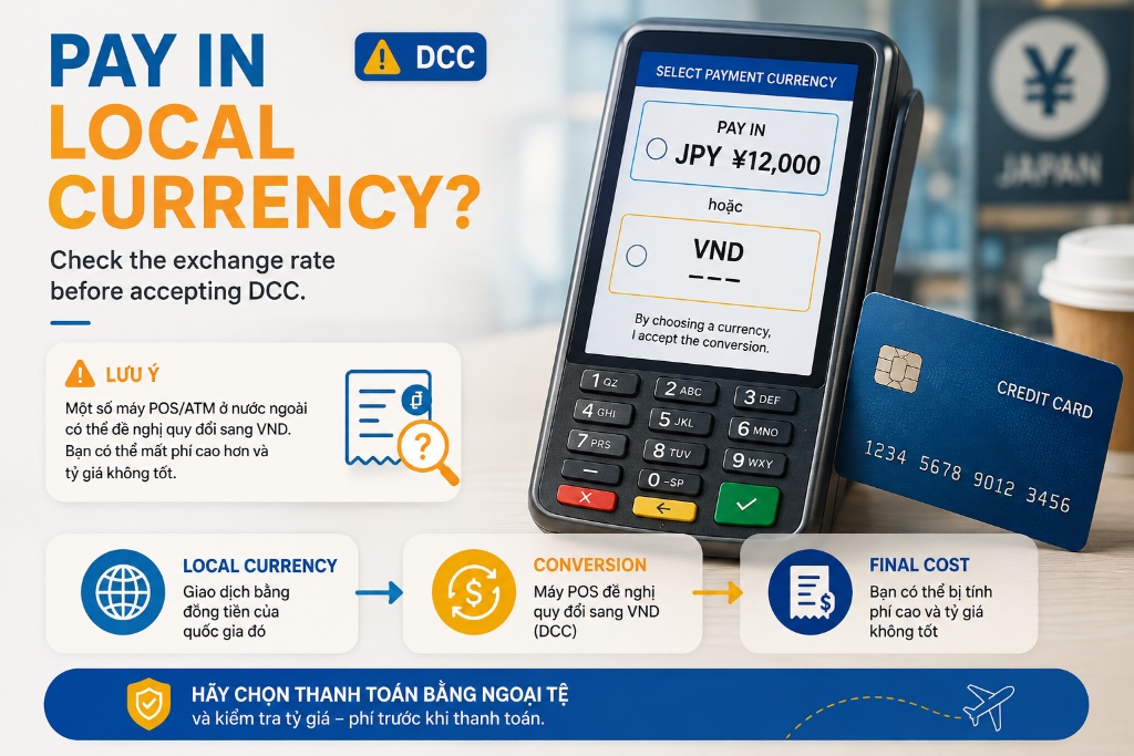 du khách kiểm tra ngoại tệ thẻ và hộ chiếu trước chuyến bay