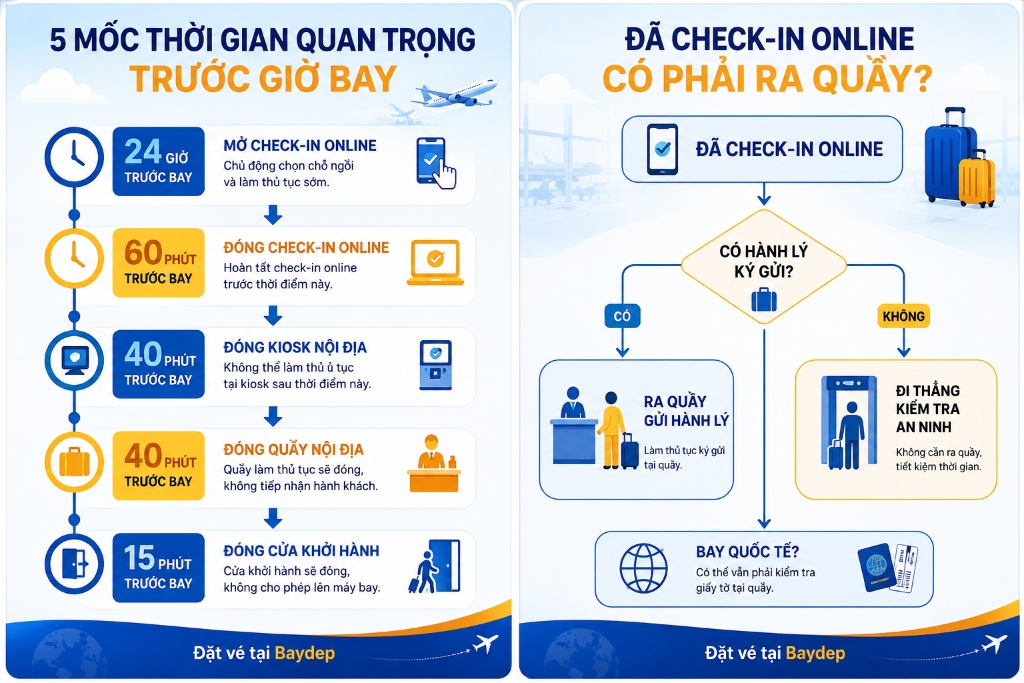 quầy gửi hành lý ký gửi của hãng tại sân bay