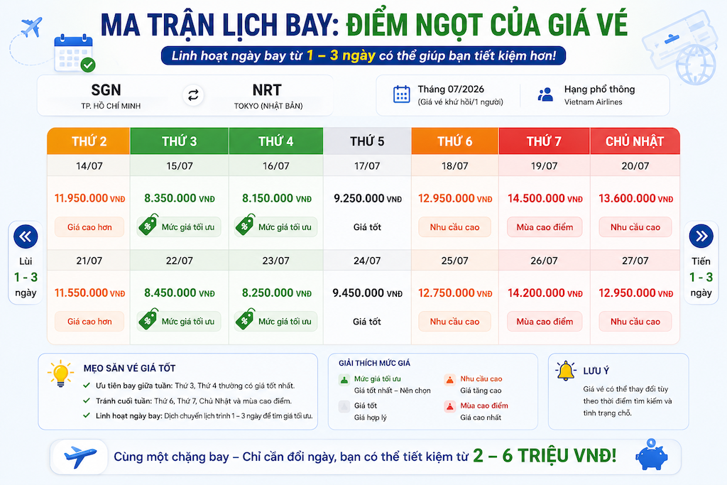 Mẹo săn vé máy bay quốc tế giá rẻ mà vẫn đủ quyền lợi