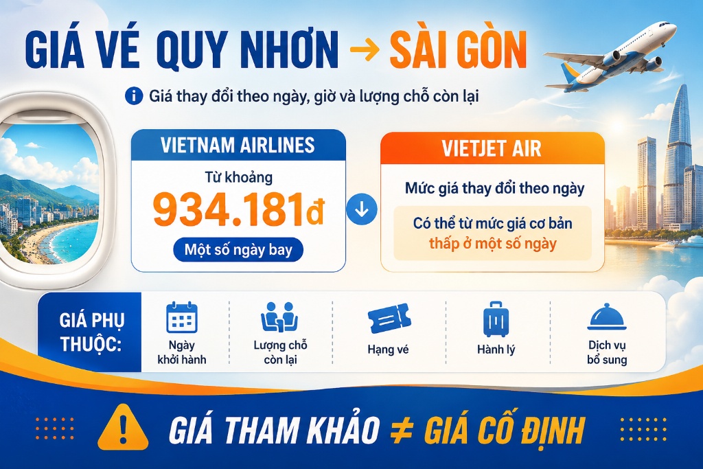 lịch ngày bay giúp chọn thời điểm đặt vé phù hợp
