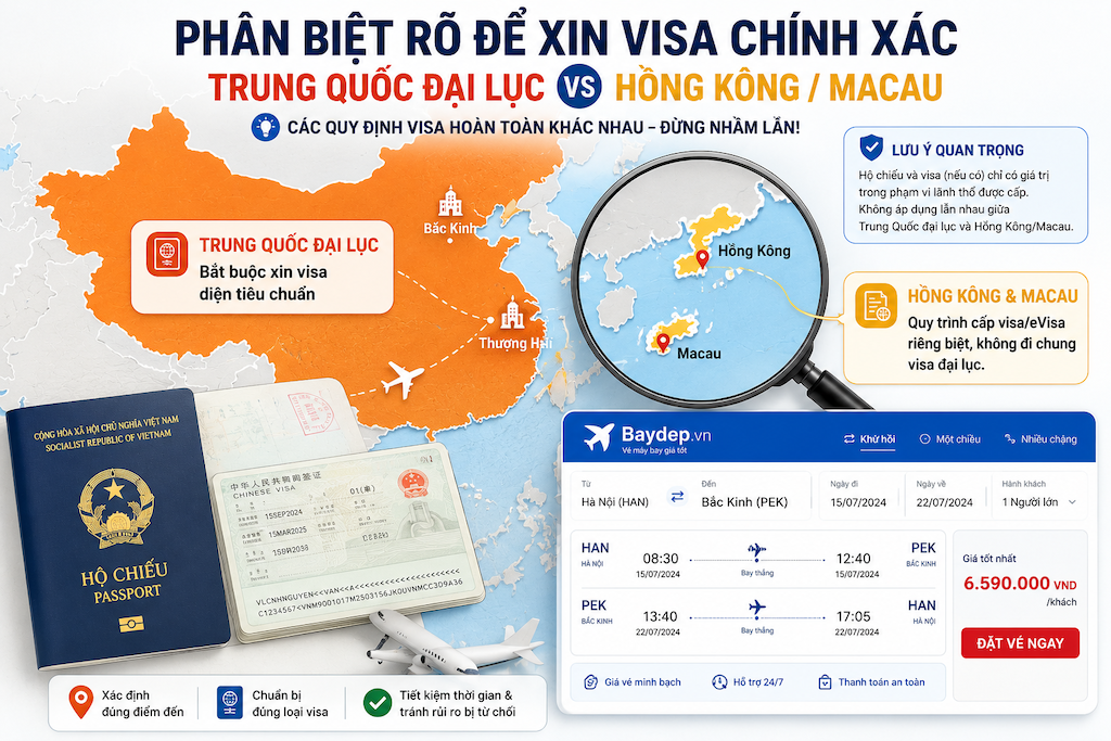 Đi Trung Quốc có cần visa không? Ai cần visa, ai được miễn