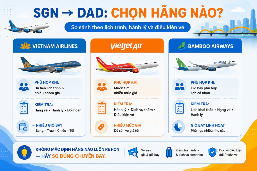 hành khách so sánh giờ bay và chi phí hành trình