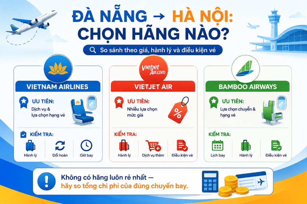 giao diện đặt chuyến bay trực tuyến theo điểm đi đến