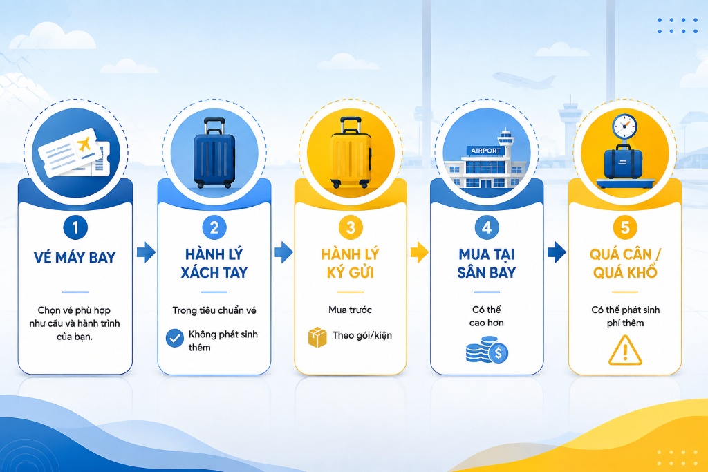 Phí hành lý Vietravel Airlines: Giá bao nhiêu và cách mua tiết kiệm