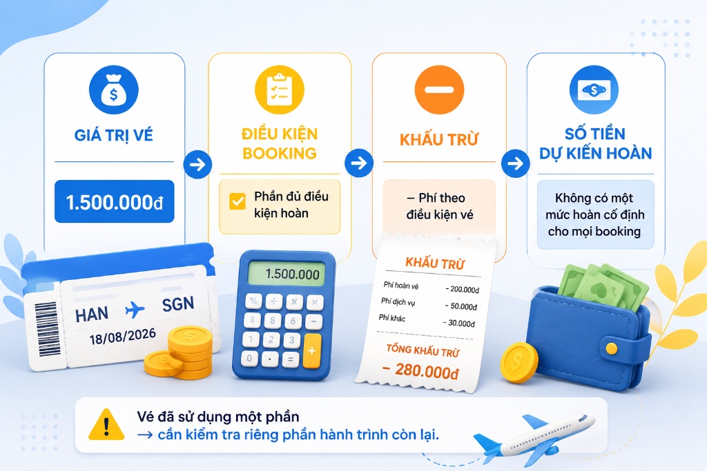 mã đặt chỗ và thông tin hành khách trên xác nhận vé