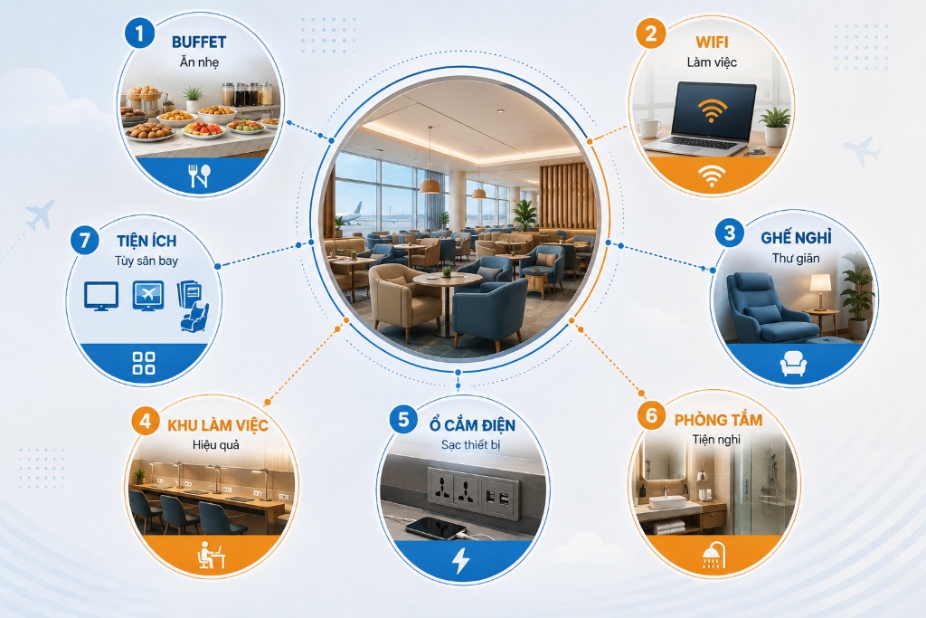 Có thể mua quyền vào phòng chờ không?