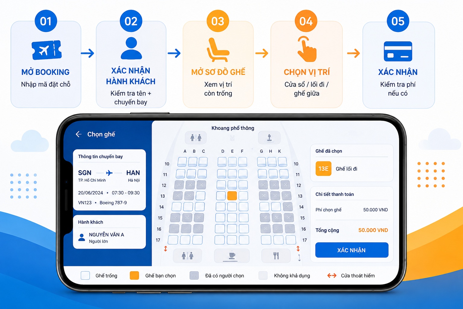 Chọn ghế Vietravel Airlines thế nào để ngồi đúng vị trí mong muốn?