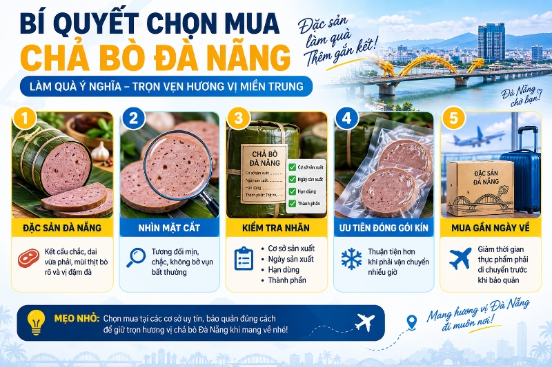Chả bò Đà Nẵng: cách chọn ngon và mua làm quà dễ hơn