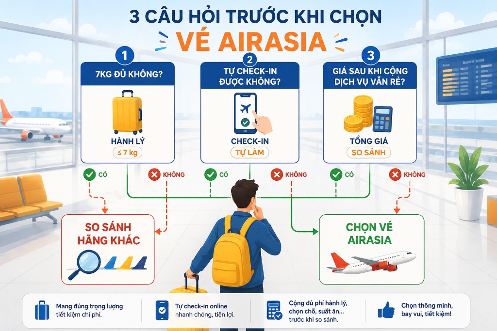 Review AirAsia có tốt không? Đánh giá sau trải nghiệm thực tế