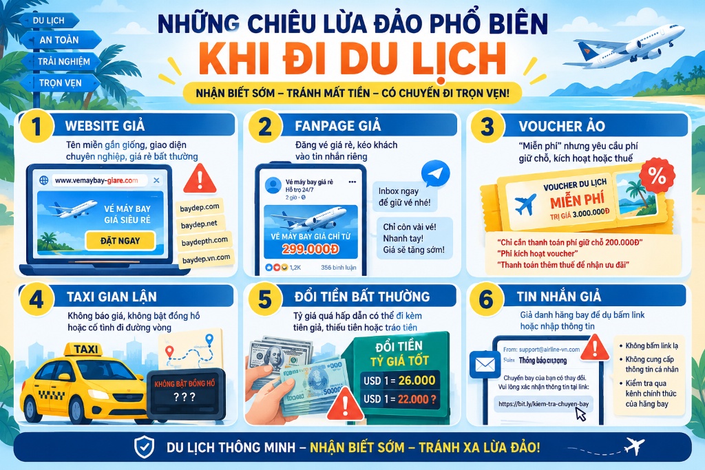 Những chiêu lừa đảo khách du lịch thường gặp và cách tránh