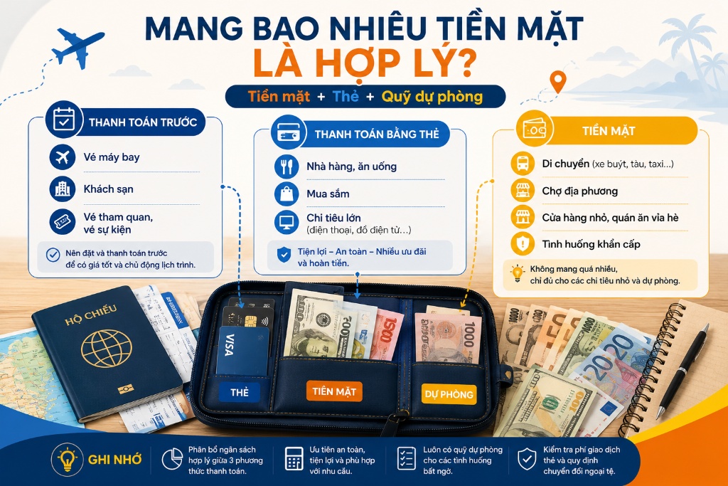 Đổi tiền khi đi du lịch thế nào để vừa tiện vừa hạn chế phí?