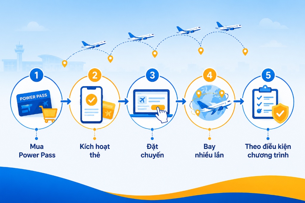 Power Pass Vietjet là gì? Cách dùng và lưu ý trước khi lựa chọn