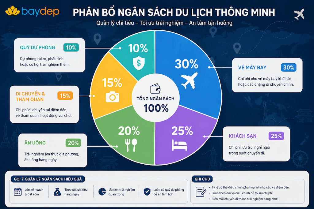 giao diện ứng dụng Money Lover hiển thị biểu đồ chi tiêu du lịch theo hạng mục