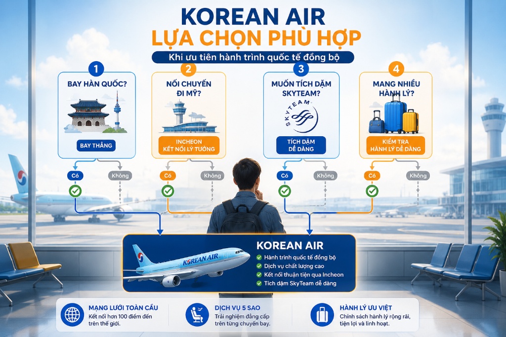Review Korean Airlines: Có đáng bay không? Đánh giá trước khi đặt vé