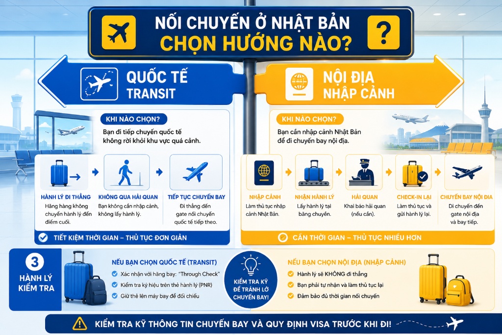 Transit tại sân bay Narita cần lưu ý gì để không lỡ chuyến?