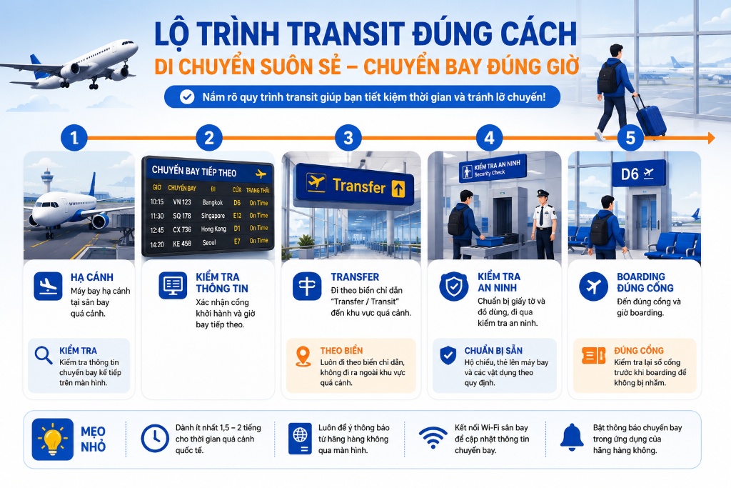 Transit tại sân bay Kuala Lumpur cần lưu ý gì để không lỡ chuyến?