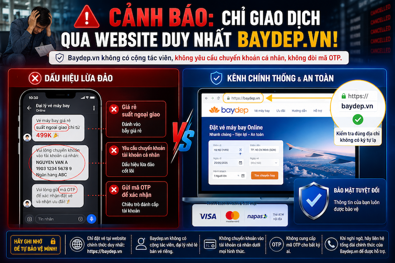 Cảnh báo lừa đảo