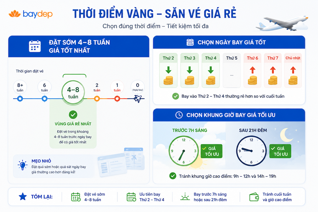  Làm thế nào để tìm vé máy bay giá rẻ và 7 mẹo hiệu quả nhất