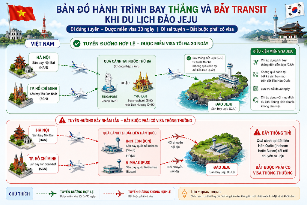 Đi Hàn Quốc có cần visa không? 5 trường hợp được miễn visa cho người Việt