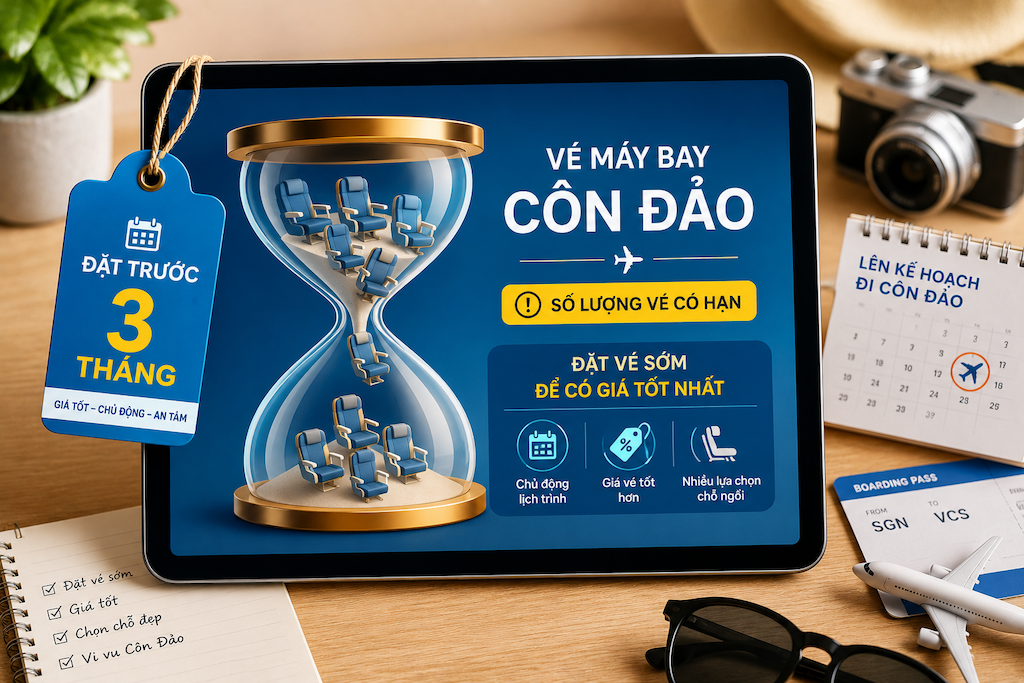 Giá vé máy bay đi Côn Đảo dao động bao nhiêu?