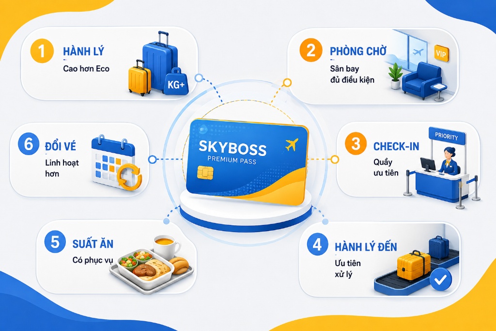 SkyBoss Vietjet Air là gì? Quyền lợi và ai nên lựa chọn?