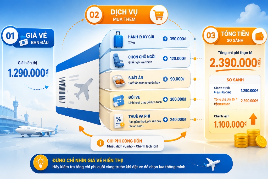 máy bay giá rẻ quốc tế chuẩn bị khởi hành từ Việt Nam