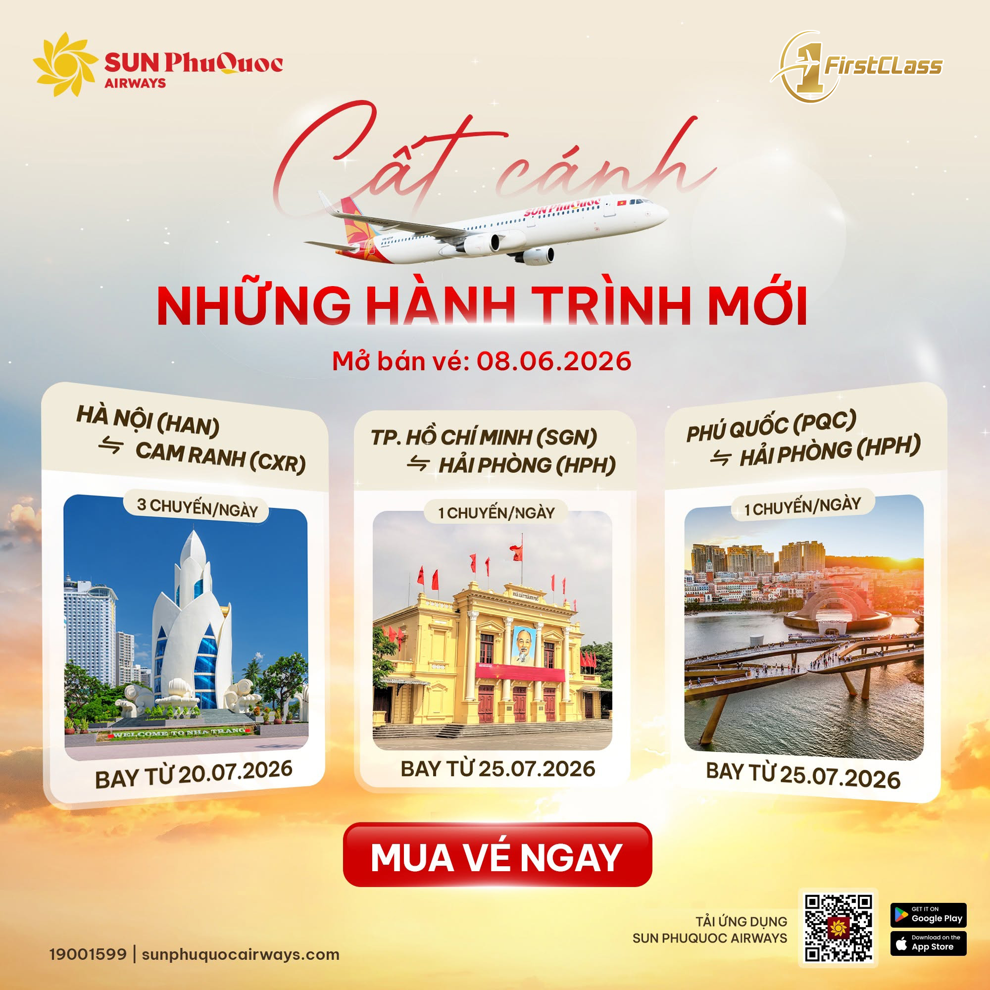 🌟 SUN PHUQUOC AIRWAYS MỞ BÁN 3 ĐƯỜNG BAY MỚI – THÊM LỰA CHỌN, THÊM HÀNH TRÌNH KHÁM PHÁ! ✈️