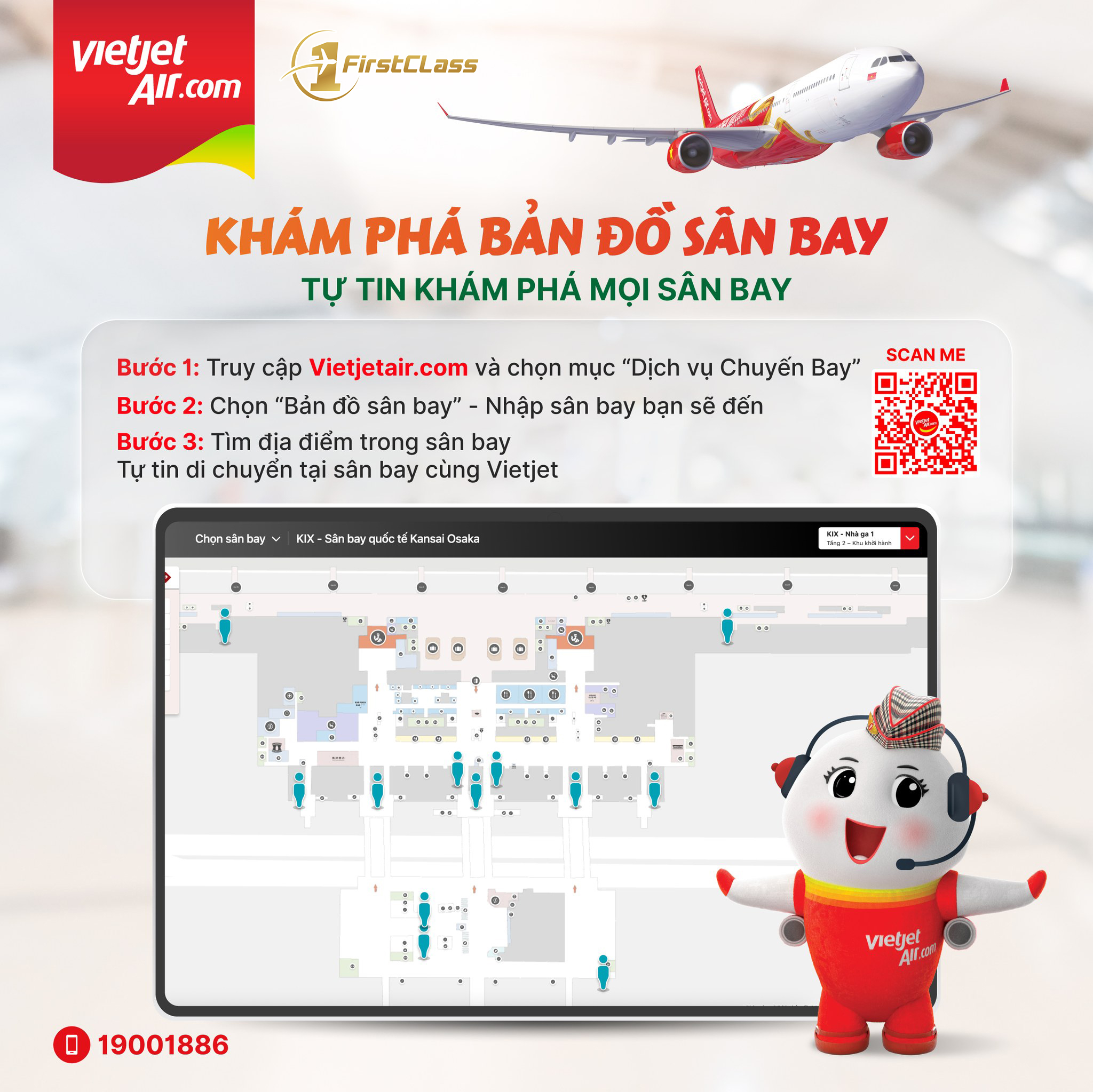 🗺️✈️ KHÁM PHÁ BẢN ĐỒ SÂN BAY – DI CHUYỂN DỄ DÀNG CÙNG VIETJET
