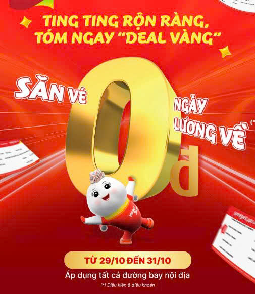 Đến hẹn Vietjet 0Đ đây cả nhà ơi