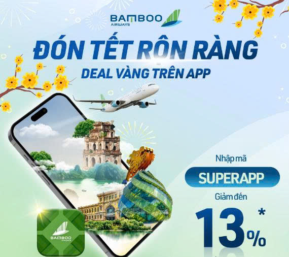 Bước sang năm mới 2026, Bamboo Airways gửi tặng khách hàng giá ưu đãi 