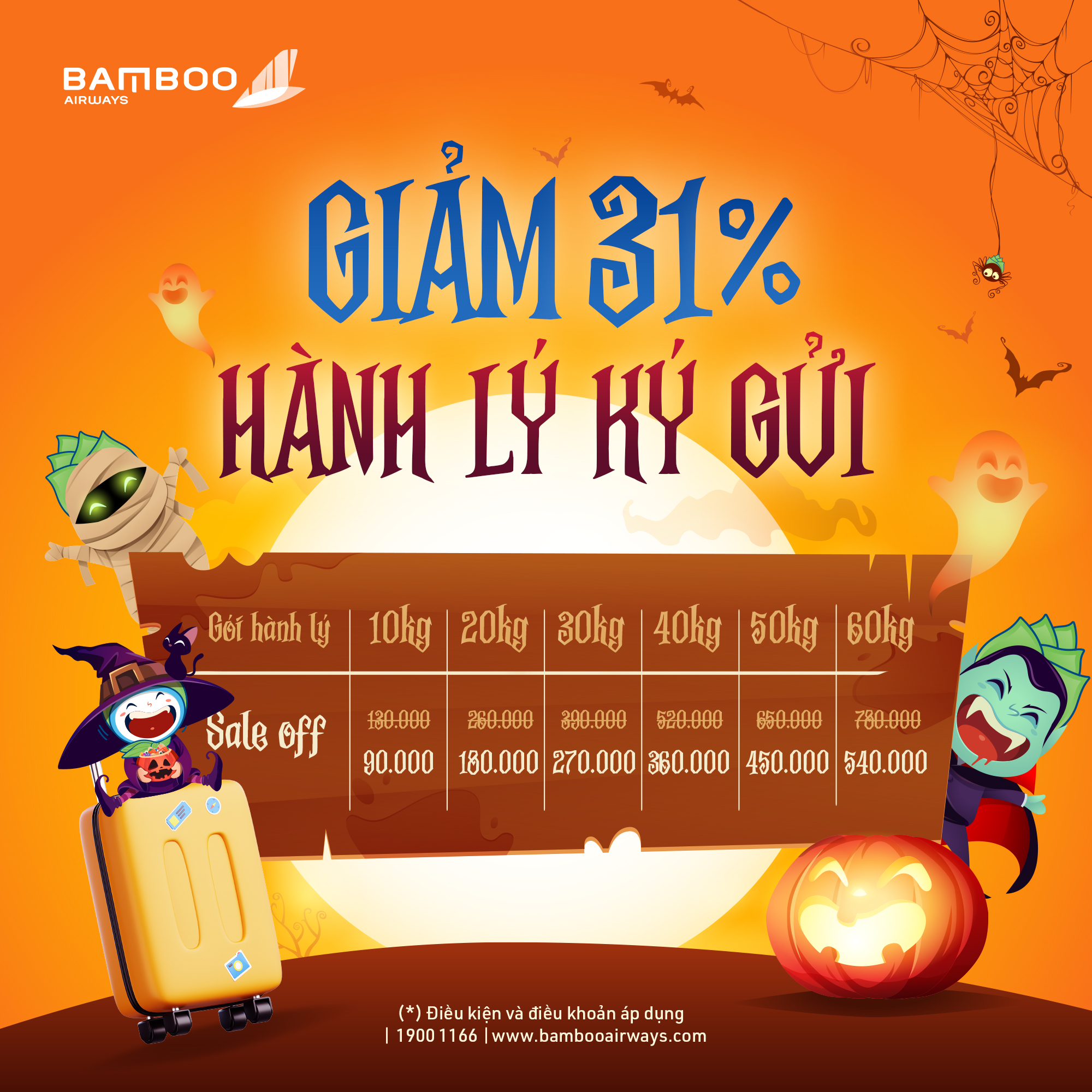 Halloween Kỳ Bí – Bật Mí Deal Hời cùng Bamboo Airways