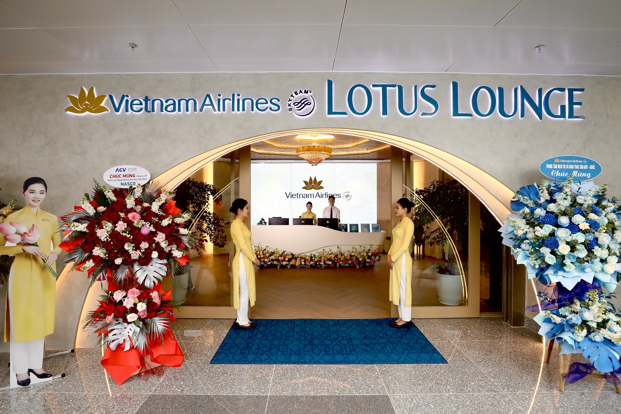 Phòng khách Bông Sen Nội Bài T2 – Vietnam Airlines khai trương lounge mới