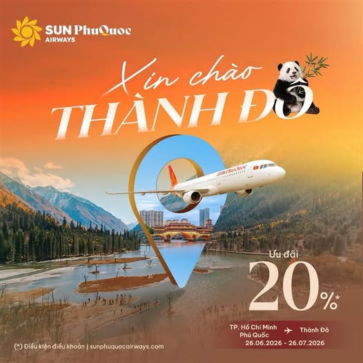 Bay Thành Đô Cùng Sun PhuQuoc Airways