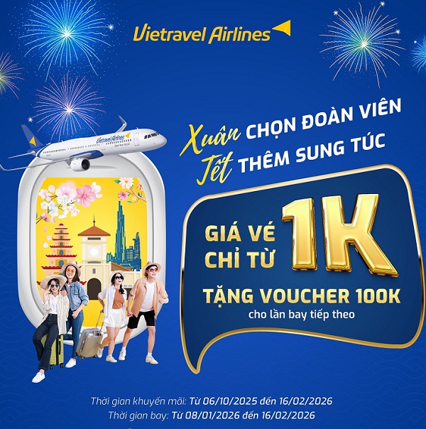 Xuân Chọn Đoàn Viên – Tết Thêm Sung Túc cùng Vietravel Airlines