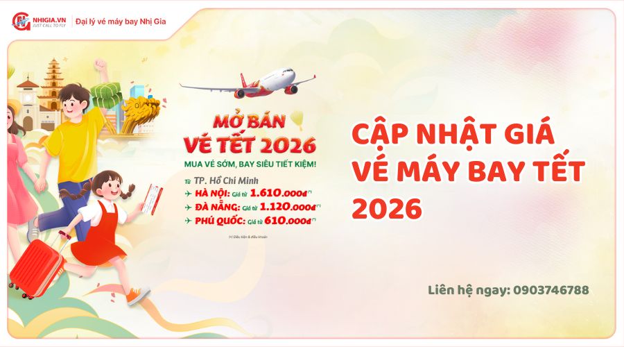 Giá vé máy bay Tết 2026 bao nhiêu tiền?