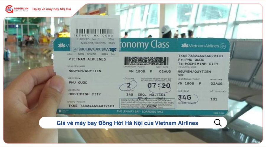 Giá vé máy bay Đồng Hới Hà Nội của Vietnam Airlines