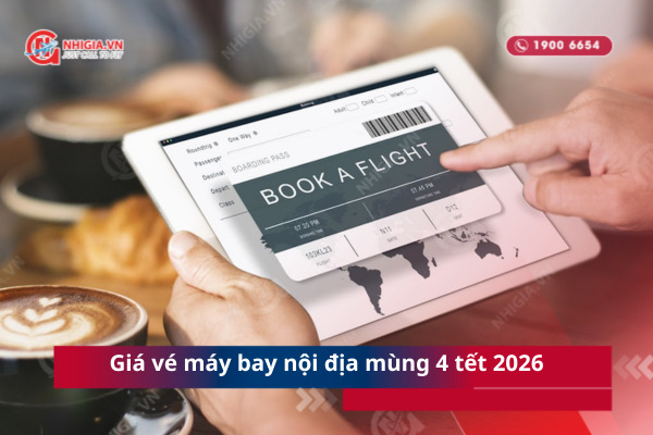 Giá vé máy bay nội địa mùng 4 tết 2026
