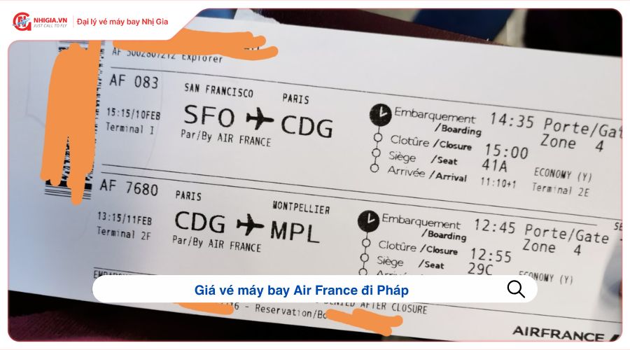 Giá vé máy bay Air France đi Pháp
