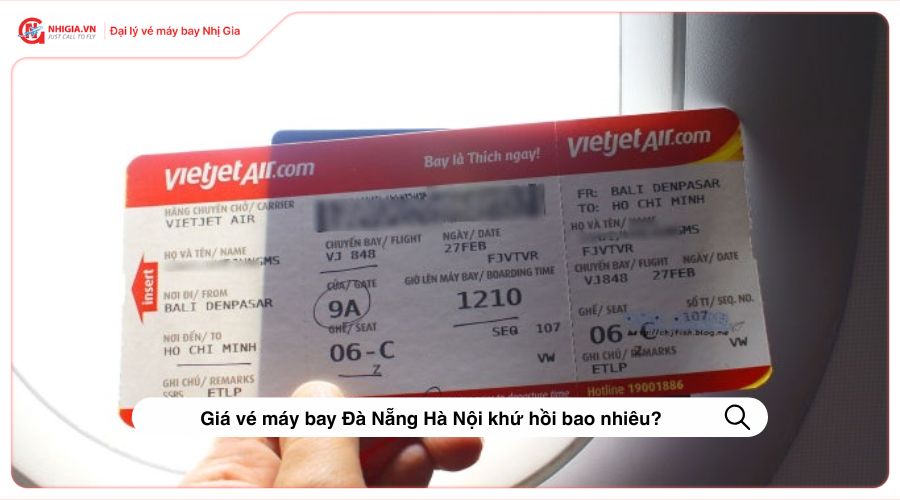 Giá vé máy bay Đà Nẵng Hà Nội khứ hồi bao nhiêu?