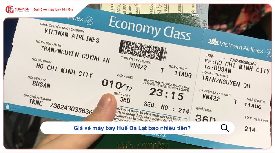 Giá vé máy bay Huế Đà Lạt bao nhiêu tiền? 