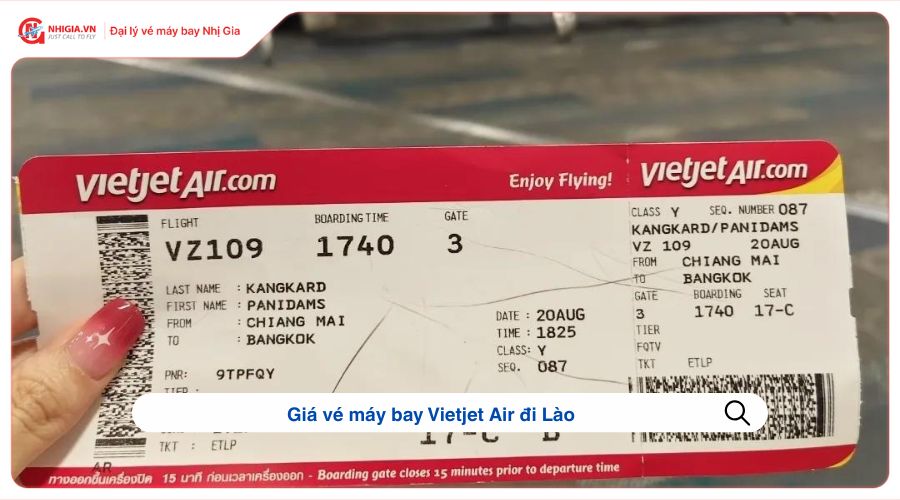 Giá vé máy bay Vietjet Air đi Lào