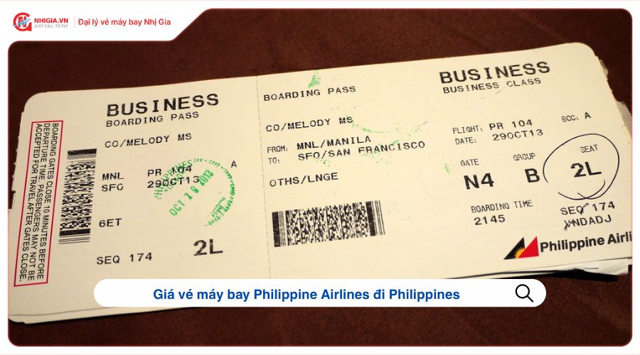 Giá vé máy bay Philippine Airlines đi Philippines