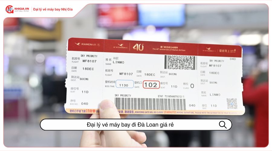 Đại lý vé máy bay đi Đà Loan giá rẻ